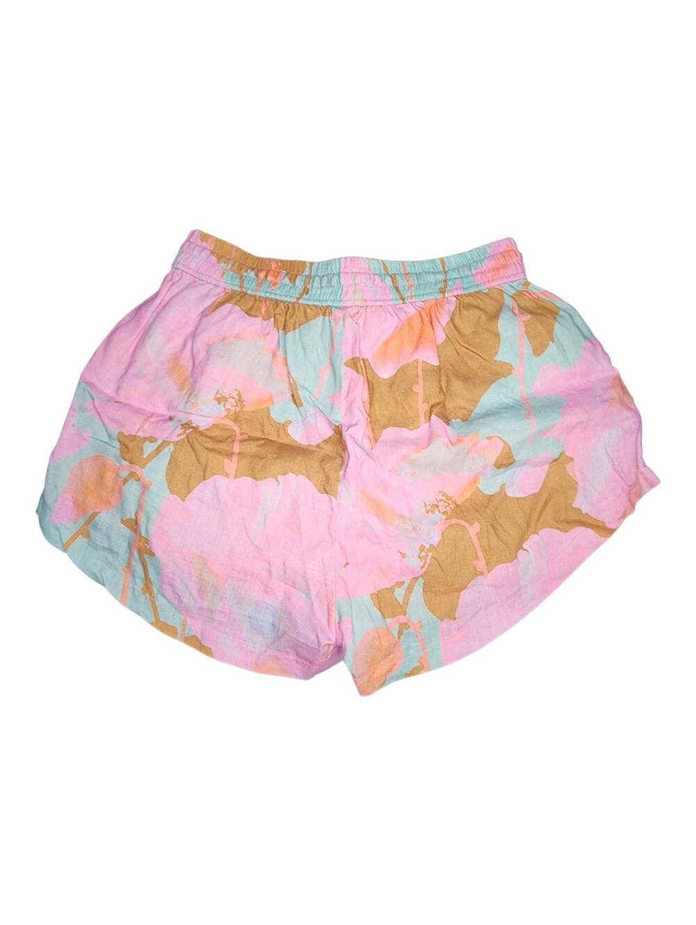 Lanhtropy Aquarela Elastic Waist Linen Shorts, Womens Large - Picture 3 of 13